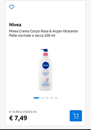 Nivea Crema Corpo Rosa & Argan 500ml