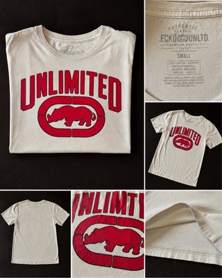 Camiseta Ecko Unltd Blanca Logo Rino Talla S
