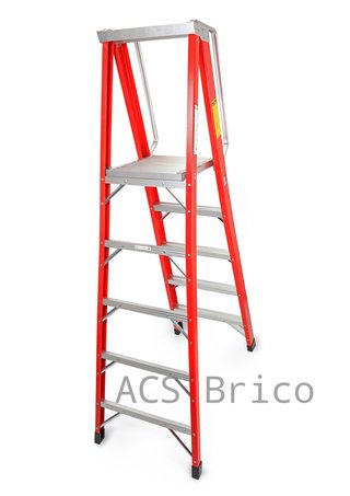 Escalera Fibra Tijera 2x5 - 1,42 Metros - 10401 - Mader