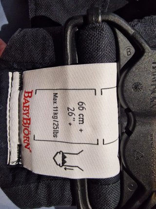 Mochila Portabebés BabyBjörn Negra