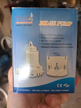 Bomba achique TMC Bilge Pump DC-12V