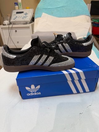 Zapatillas Adidas Samba Glitter Negro/Plata
