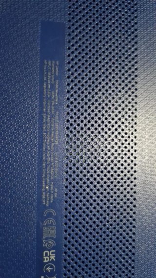 Ordenador HP azul