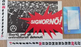 Adesivo antimilitarista anarchia sticker anarchism
