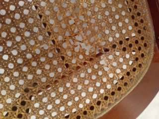 Butaca de rejilla madera de caobilla