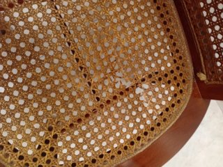 Butaca de rejilla madera de caobilla