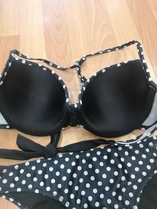 Bikini lunares negro y blanco talla 48 - 100