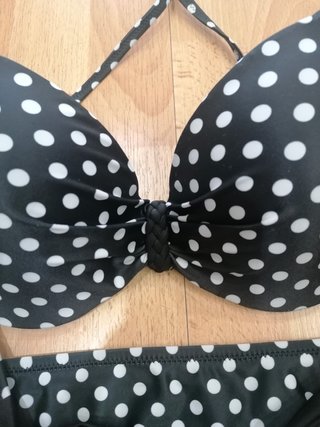 Bikini lunares negro y blanco talla 48 - 100