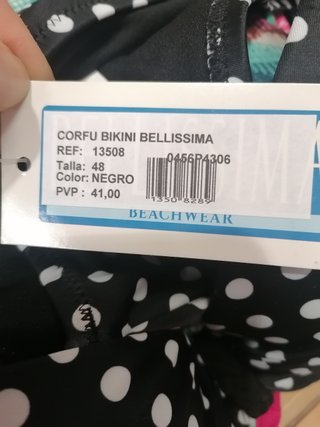 Bikini lunares negro y blanco talla 48 - 100