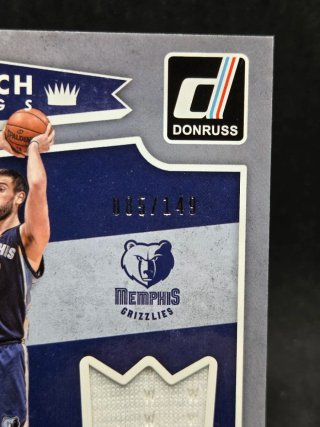 Marc Gasol Patch Numerada Grizzlies