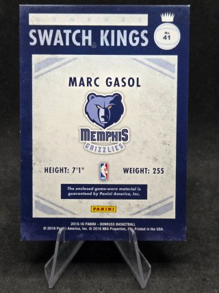 Marc Gasol Patch Numerada Grizzlies