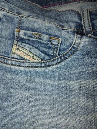 Diesel jeans strappati blu taglia 14 Years