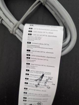 Cable de red Ethernet 150cm Gris