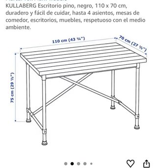 MESA DESCATALOGADA IKEA escritorio/comedor