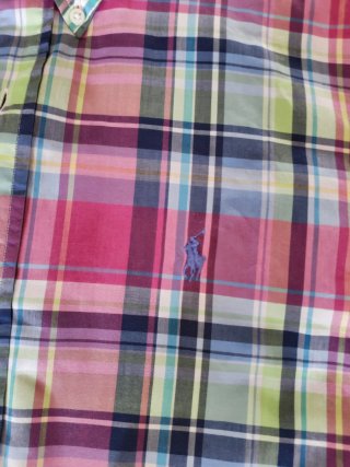 Camisa Polo Ralph Lauren cuadros multicolor.