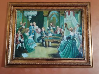 Quadro Stile Classico Scena Musicale