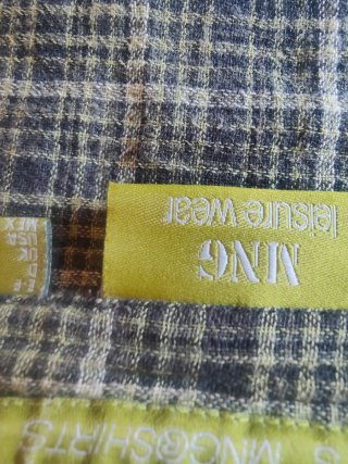 Camisa entallada Mango cuadros verde