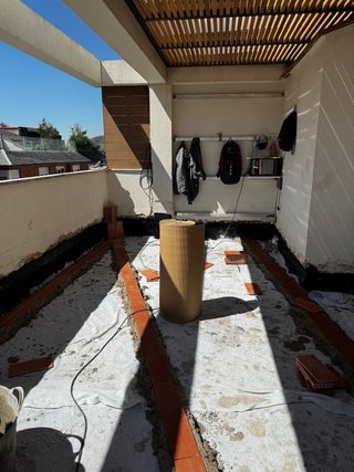 Impermeabilizacion de terraza y enracholado