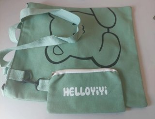 Bolso verde con monedero