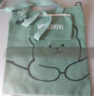 Bolso verde con monedero