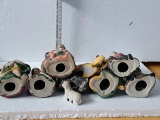 Sacra Famiglia Re Magi Pastore Pecora Ceramica