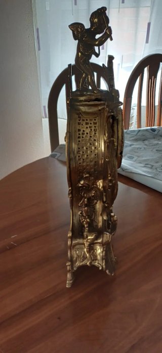 Reloj de sobremesa antiguo bronce