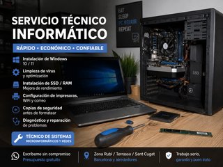 Servicios, Técnico informático Ordenadores