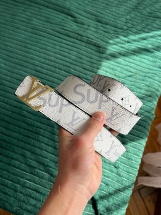 Cintura Louis Vuitton Bianca e Dorata