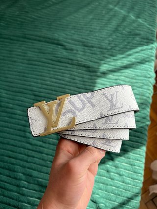 Cintura Louis Vuitton Bianca e Dorata