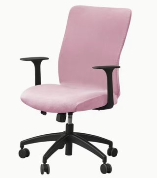Funda Silla Oficina Terciopelo Rosa