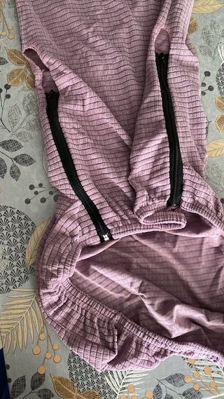 Funda Silla Oficina Terciopelo Rosa