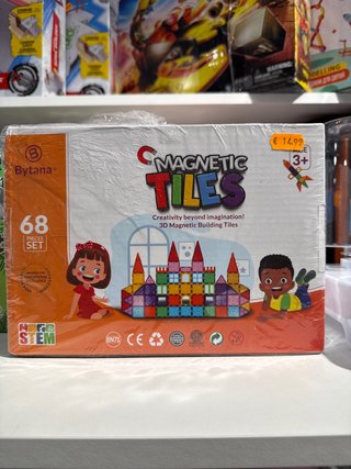 Juego Bloques Magnéticos Bytana 68 Piezas