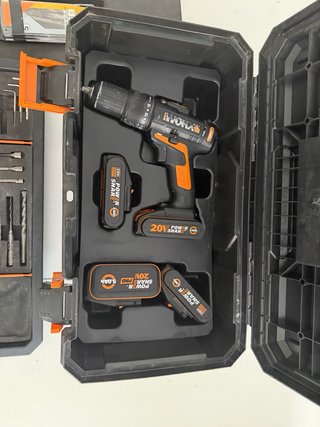 2 Taladros Percutor WORX NITRO WT350 20V y maletín