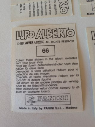Figurine Lupo Alberto Panini 1991