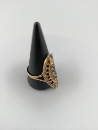 Anillo lanzadera Oro y circonitas de colores