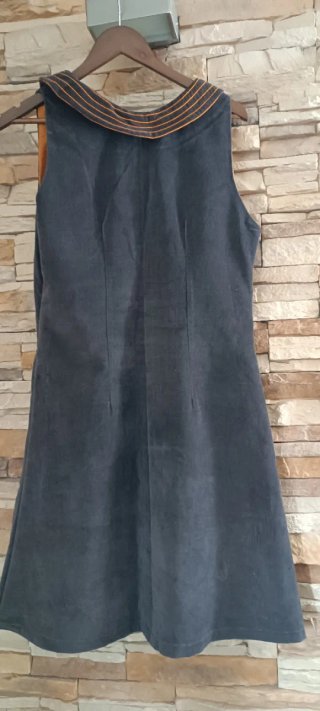 Vestido Ojalá marrón con forro