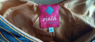 Vestido Ojalá marrón con forro