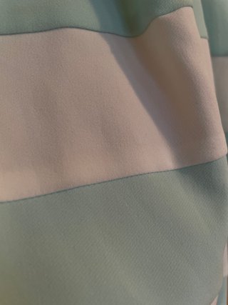 Vestido Behcetti Italia Rayas Menta/Blanco T.M