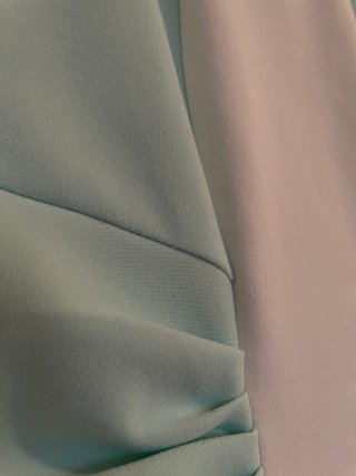 Vestido Behcetti Italia Rayas Menta/Blanco T.M