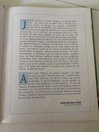 Un libro pegaso, el caballo volador