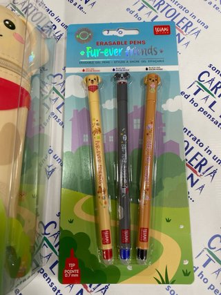 Astuccio Legami Kawaii Cane + Set 3 Penne