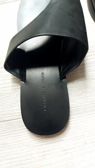 Sandalias de piel mujer negras