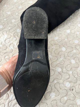 Botas mosqueteras antelina negra
