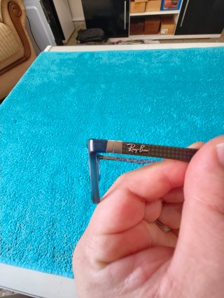 Montura de gafas Ray-Ban azul y multicolor