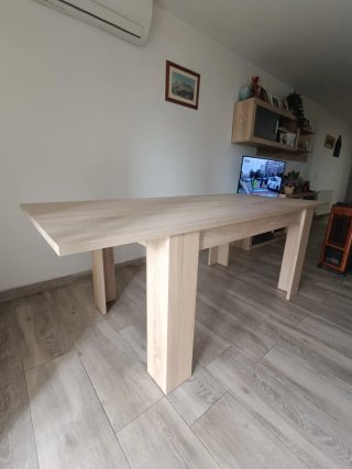Mesa de comedor extensible madera
