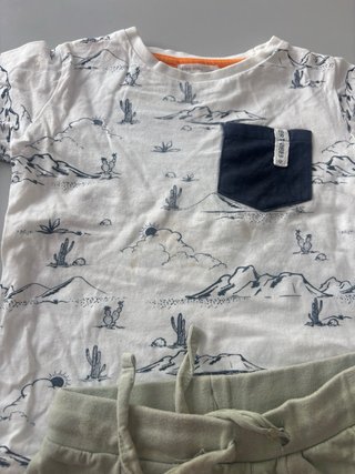 Conjunto camiseta y pantalón corto niño 3 años