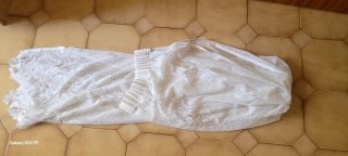 Tris tende vintage pizzo 250x80 cm