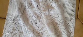 Tris tende vintage pizzo 250x80 cm