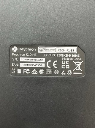 Teclado Keychron K10 HE Hall Effect#S00445