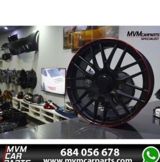 Llantas para Mercedes Tipo C63 Borde rojo